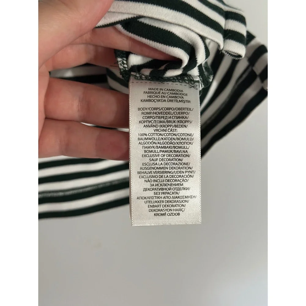Polo Ralph Lauren Classic Fit Interlock Polo Shirt Green Stripe Men's X-Large
